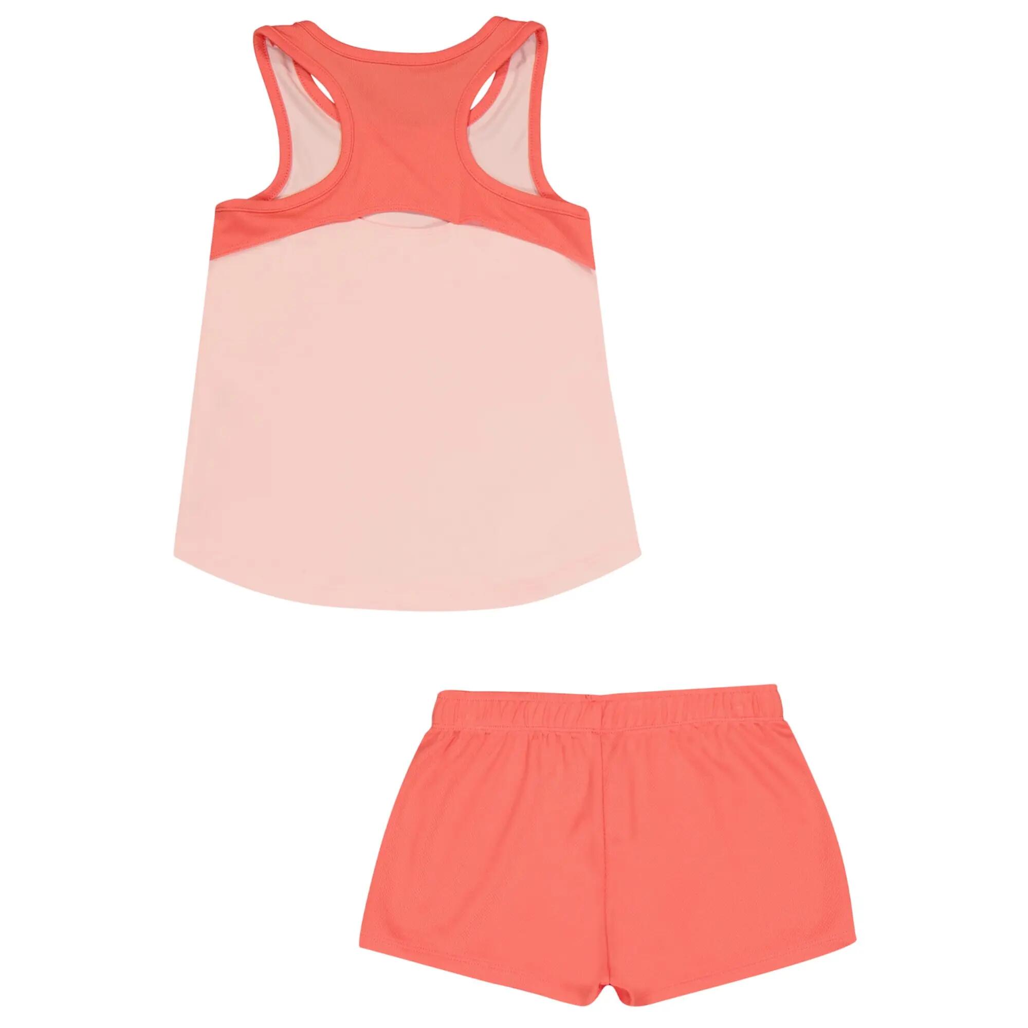 Ensemble Haut Et Short Sans Manches Fille (Corail) 3/5