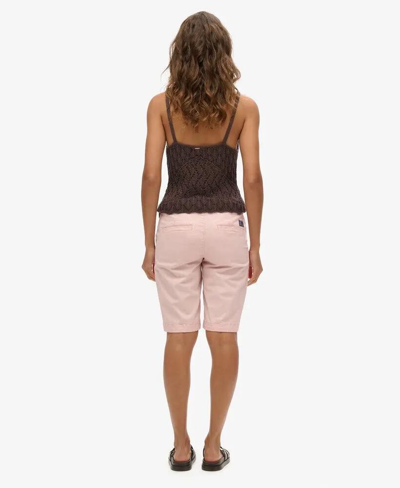 superdry Chino City Short mujer en algodón elástico 3/3