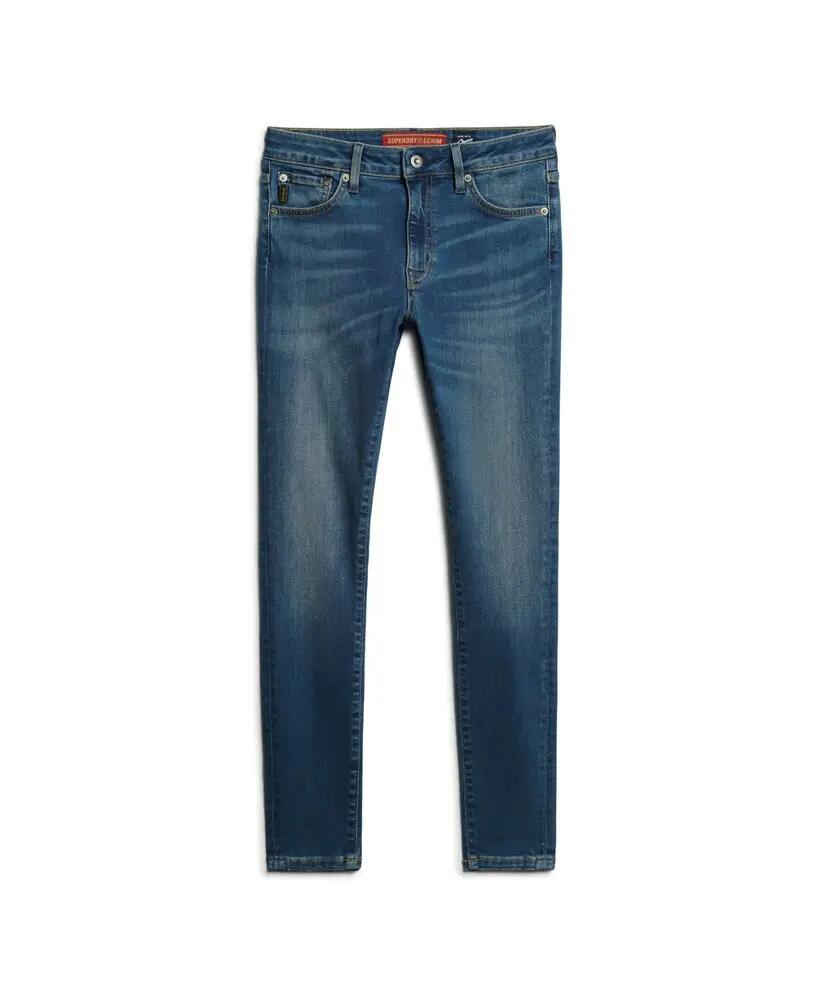 superdry Jeans skinny vita media in cotone biologico – Fulton Vintage Blue 5/6