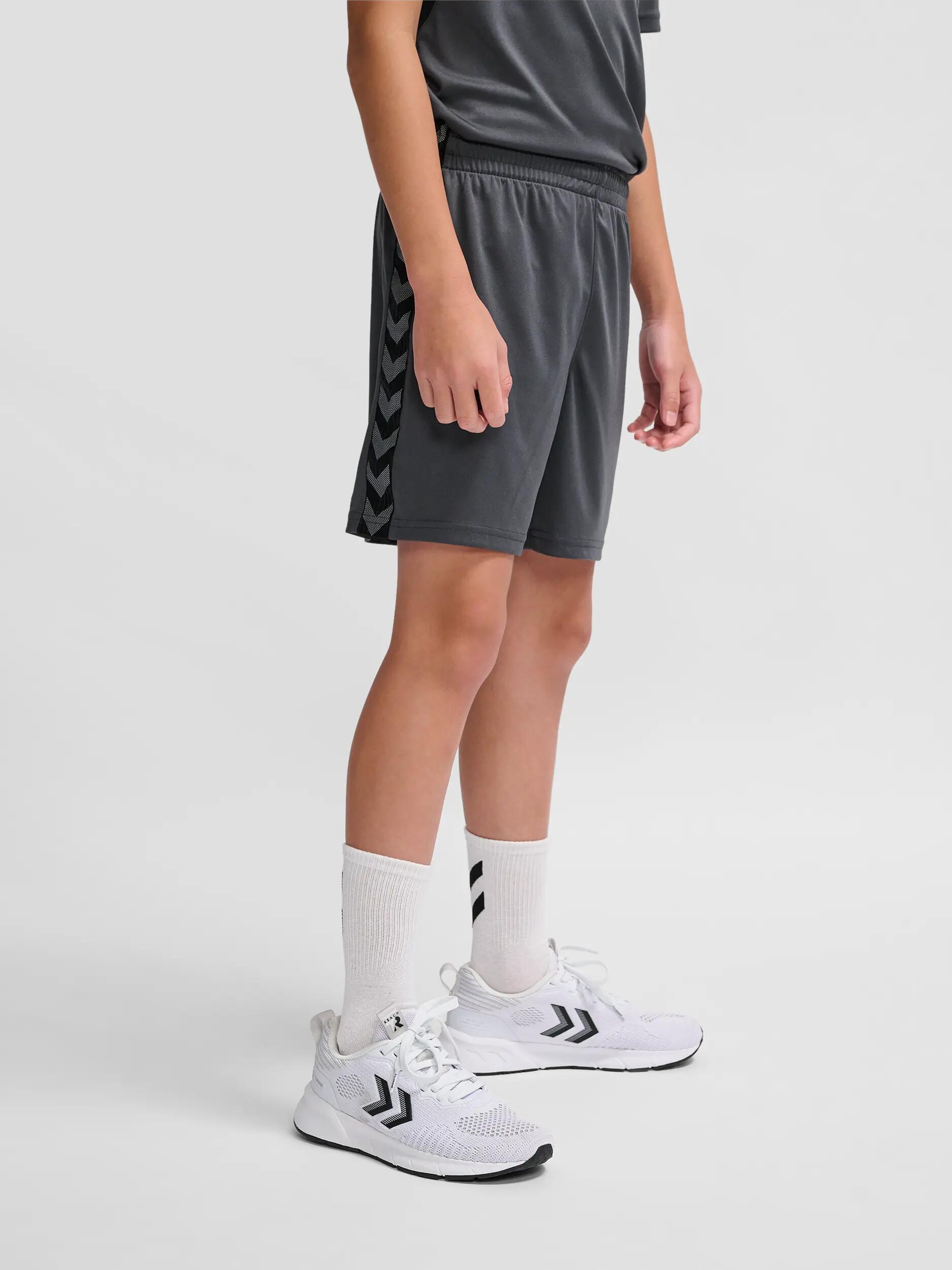 hummel Pantaloncini hmlAUTHENTIC PL SHORTS KIDS in polyester - ASPHALT 4/5