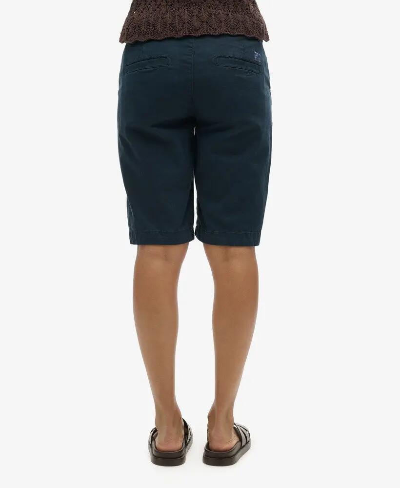superdry Chino City Short mulher – algodão com elastano, MIDNIGHT NAVY 4/5
