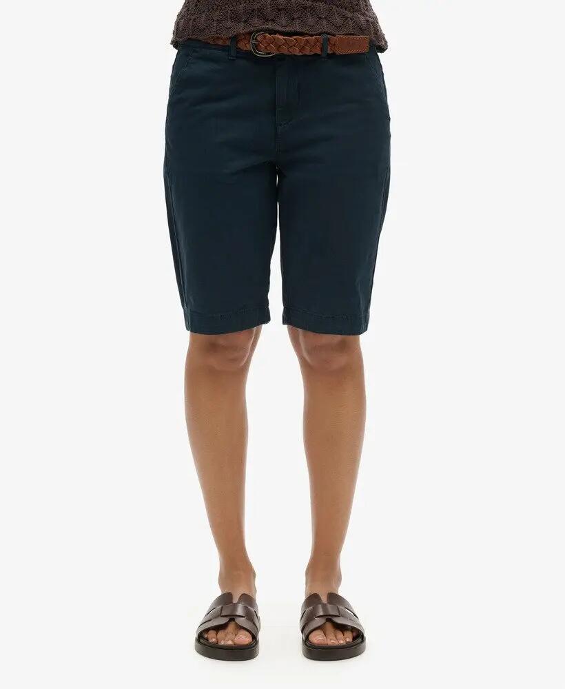 superdry Chino City Short mulher – algodão com elastano, MIDNIGHT NAVY 3/5