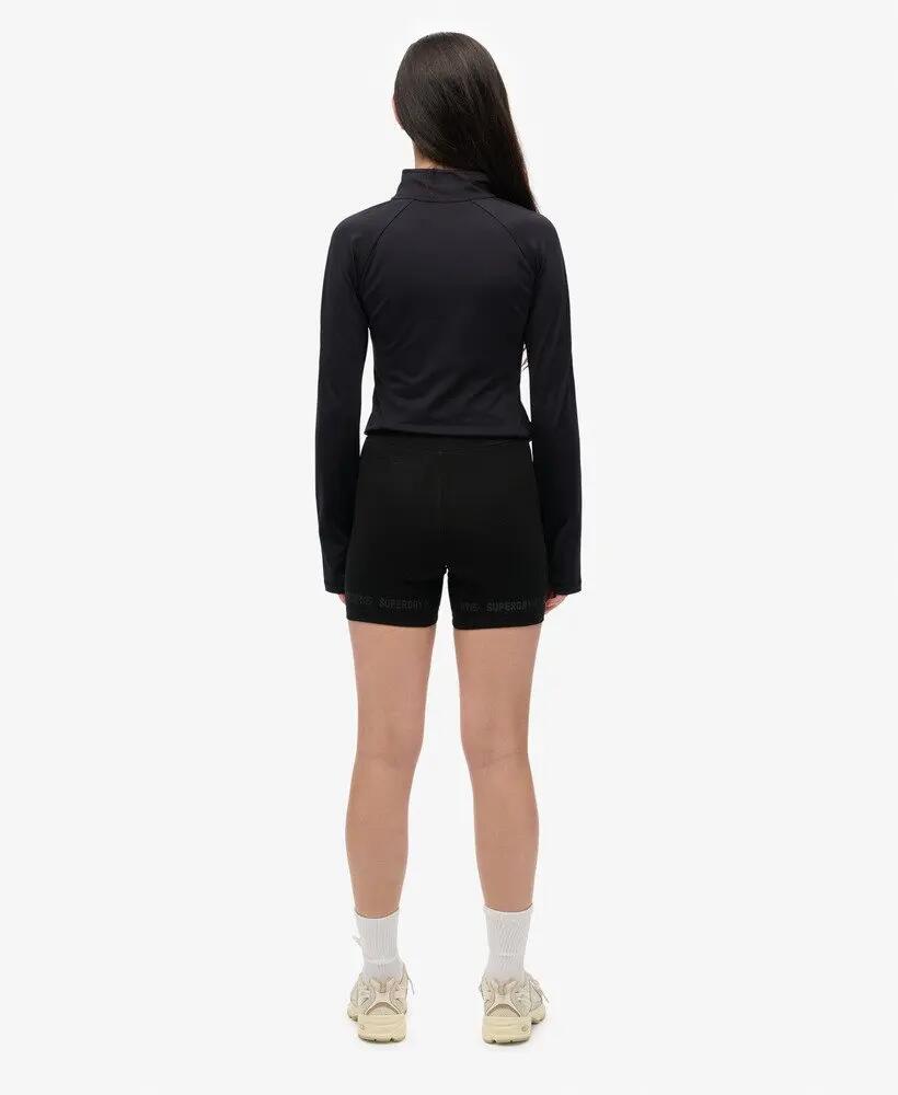 superdry Active Tech Cycle Shorts slim fit – czarne 6/7
