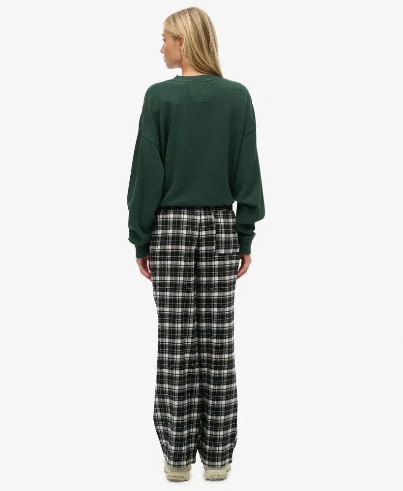 superdry Pantaloni Cotton Check in cotone biologico con vita elasticizzata – 6/6
