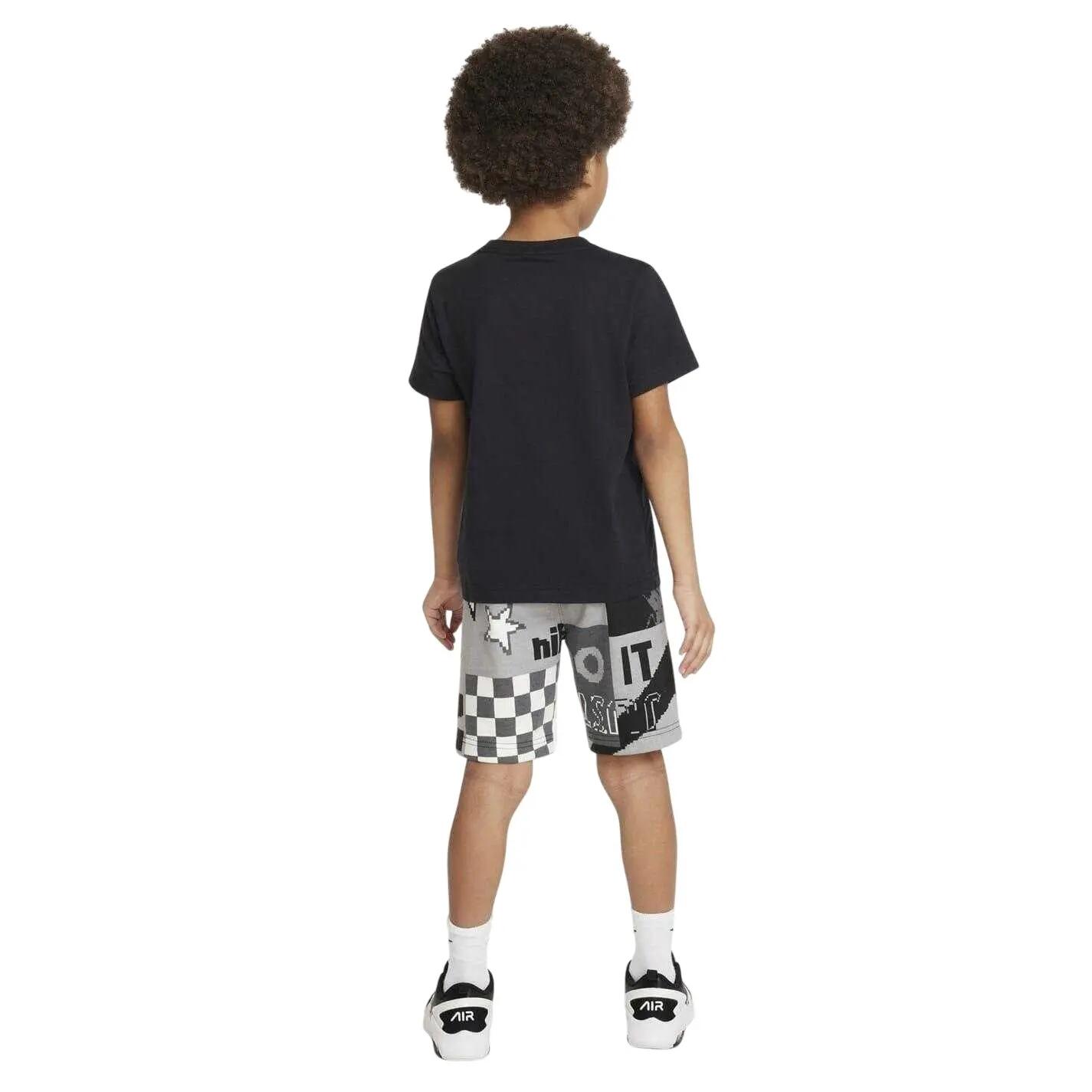 "Lifestyle" TShirt und Shorts für Kinder Schwarz 2/4