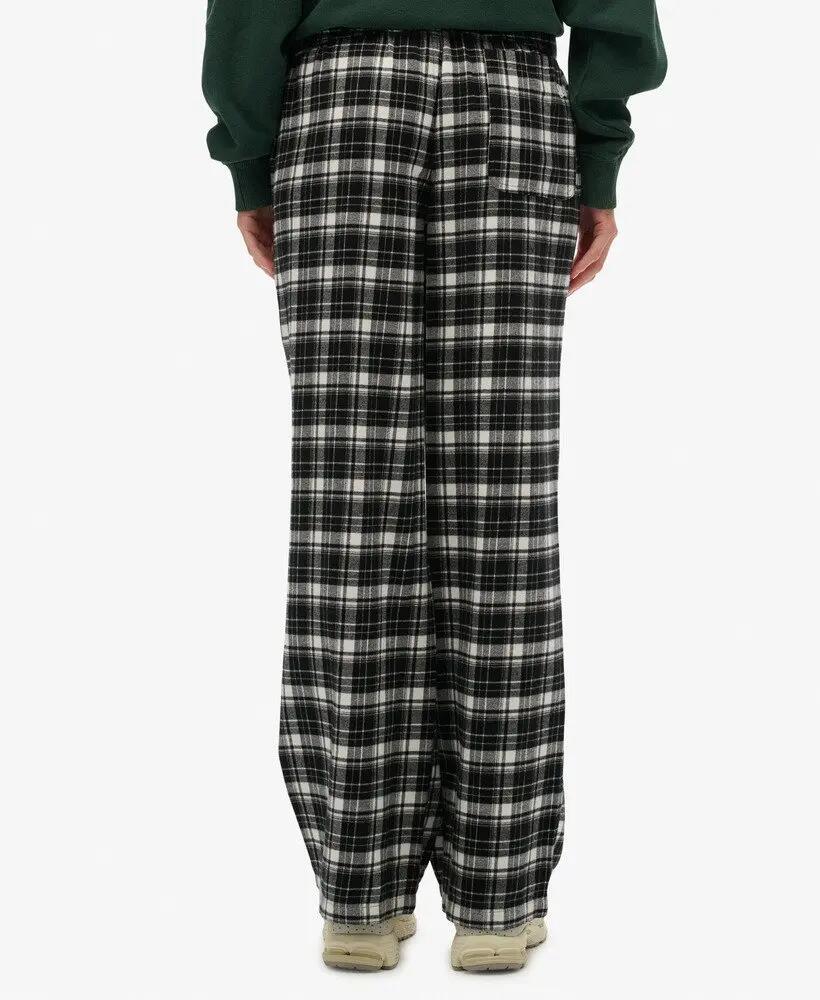 superdry Pantaloni Cotton Check in cotone biologico con vita elasticizzata – 5/6