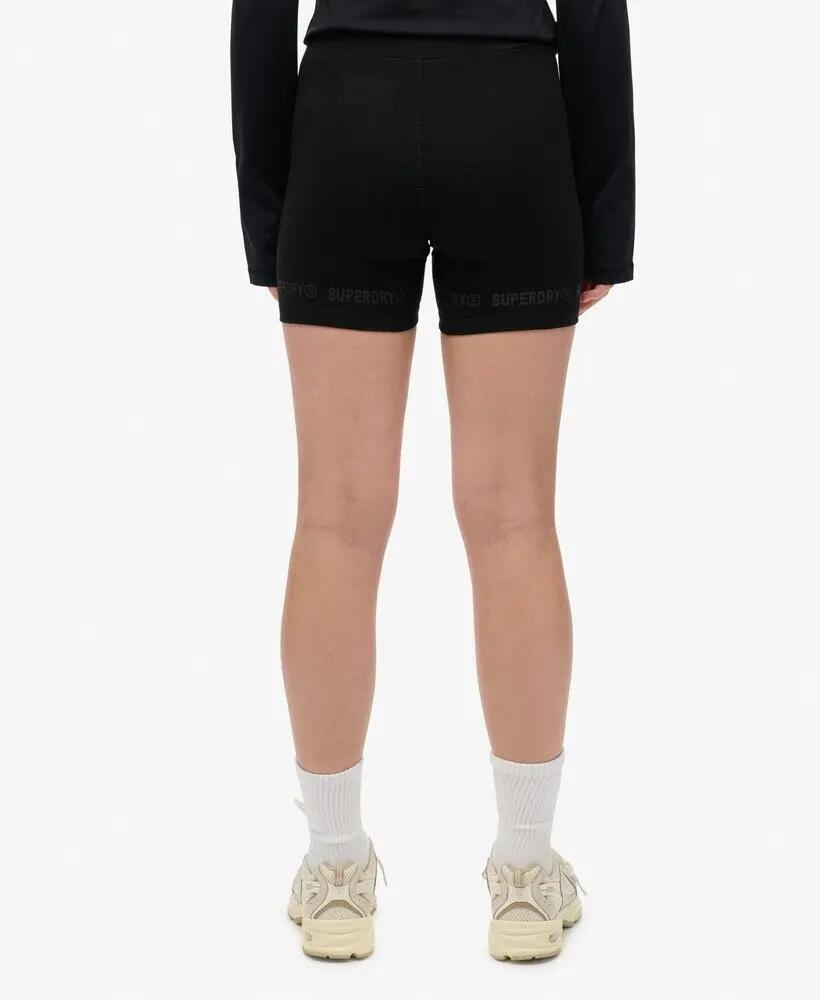 superdry Active Tech Cycle Shorts slim fit – czarne 4/7