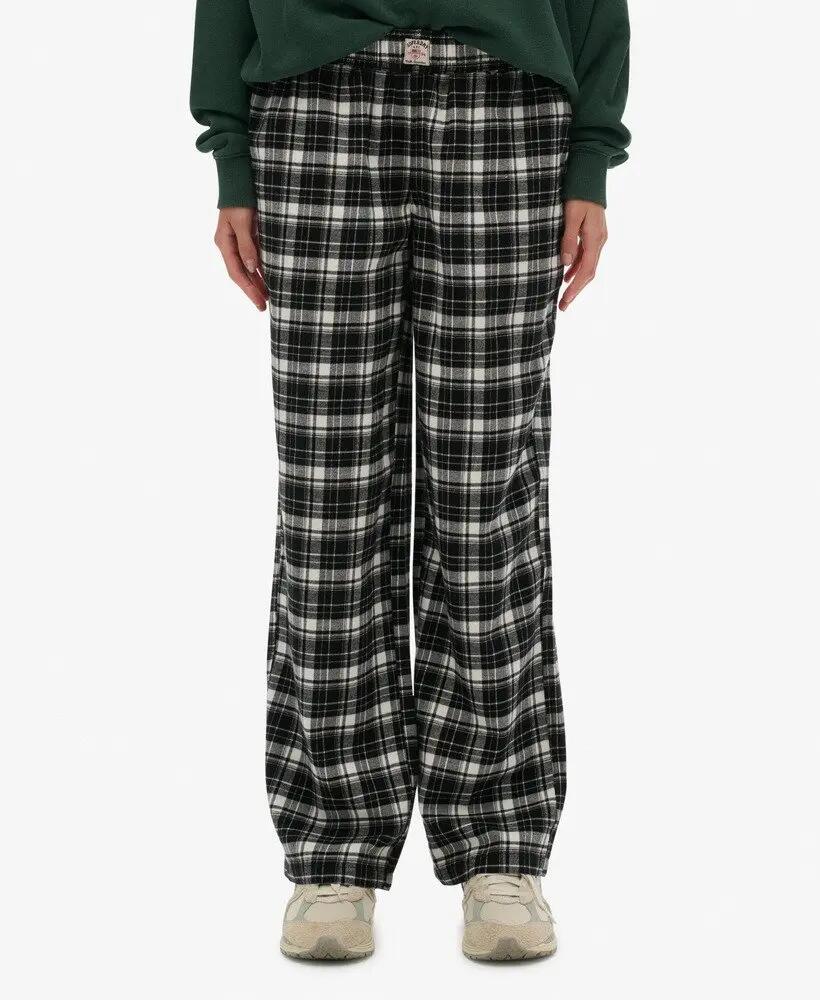 superdry Pantaloni Cotton Check in cotone biologico con vita elasticizzata – 4/6