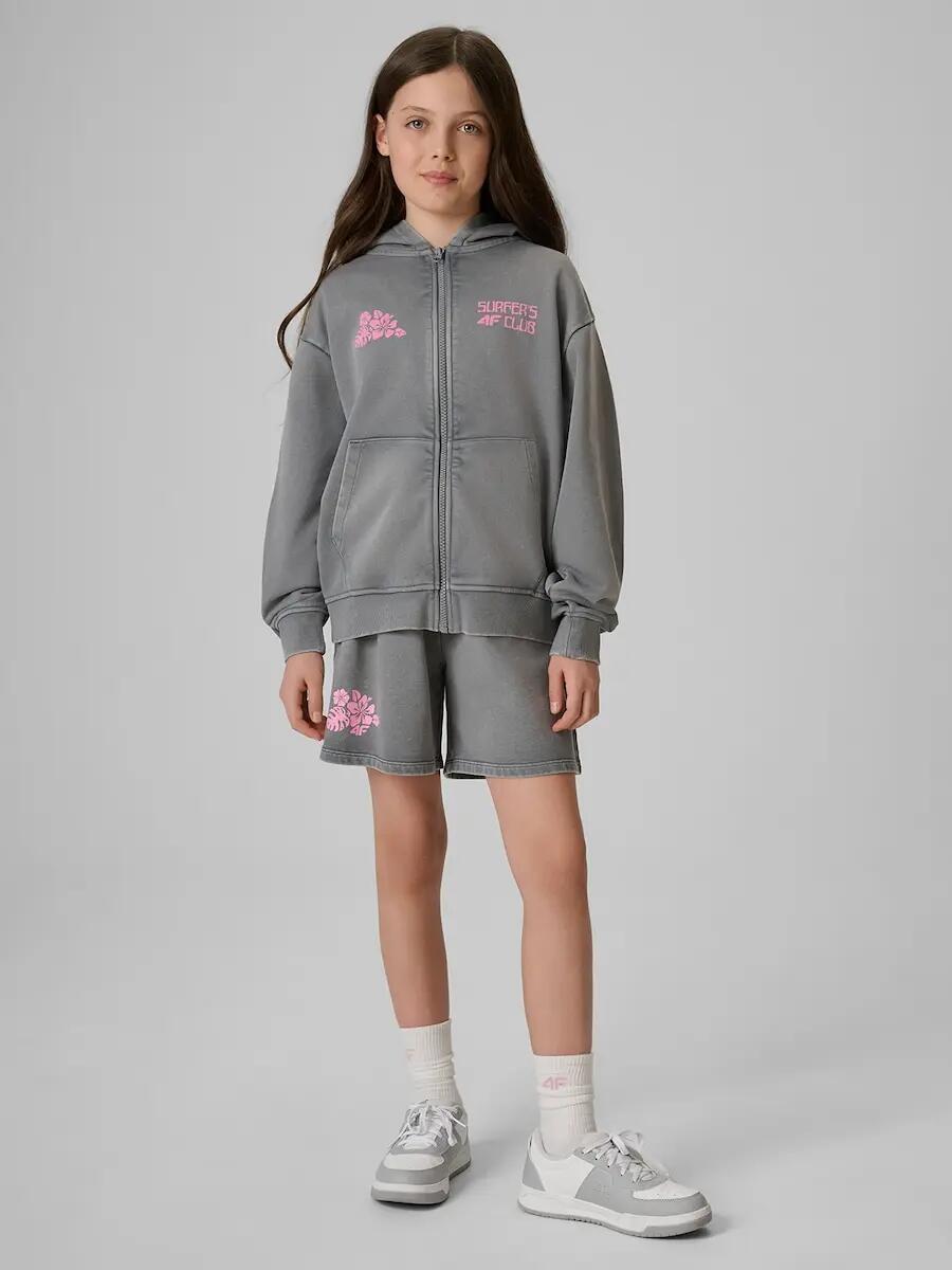Spodenki dresowe dziewczęce 4F 4FJRSS26TSHOF0925 3/7