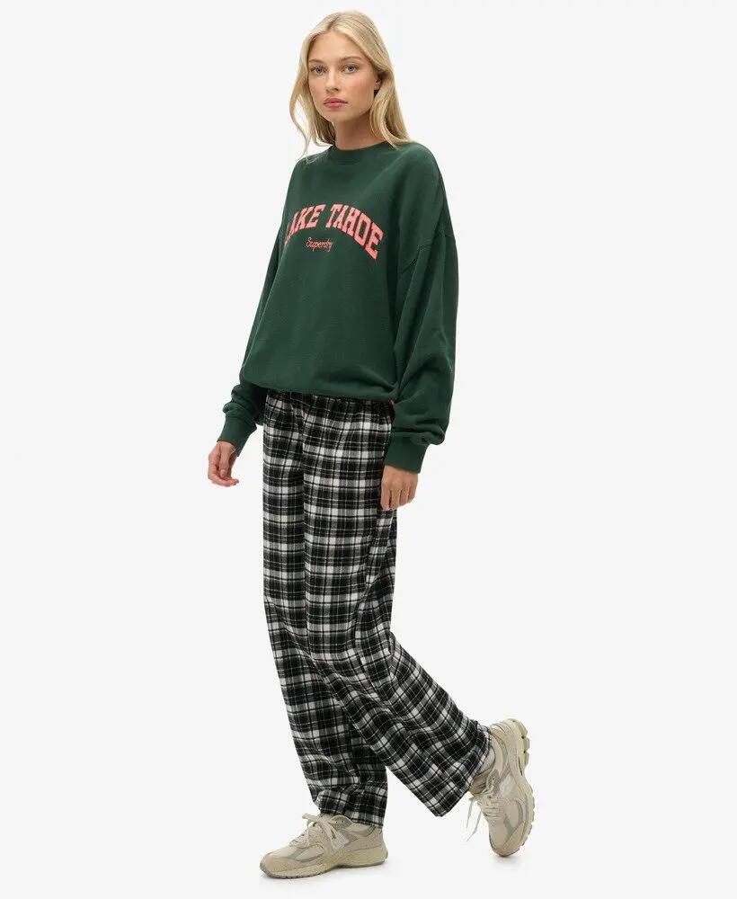 superdry Pantaloni Cotton Check in cotone biologico con vita elasticizzata – 3/6
