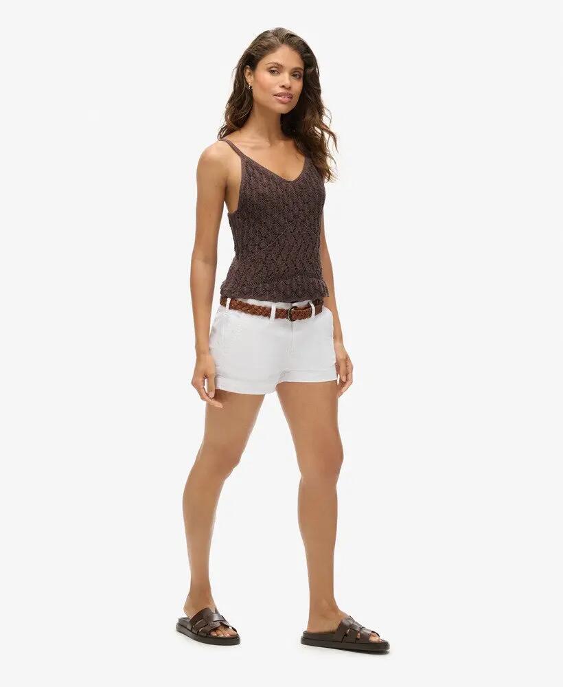 superdry Chino Hot Shorts slim en coton extensible 2/3