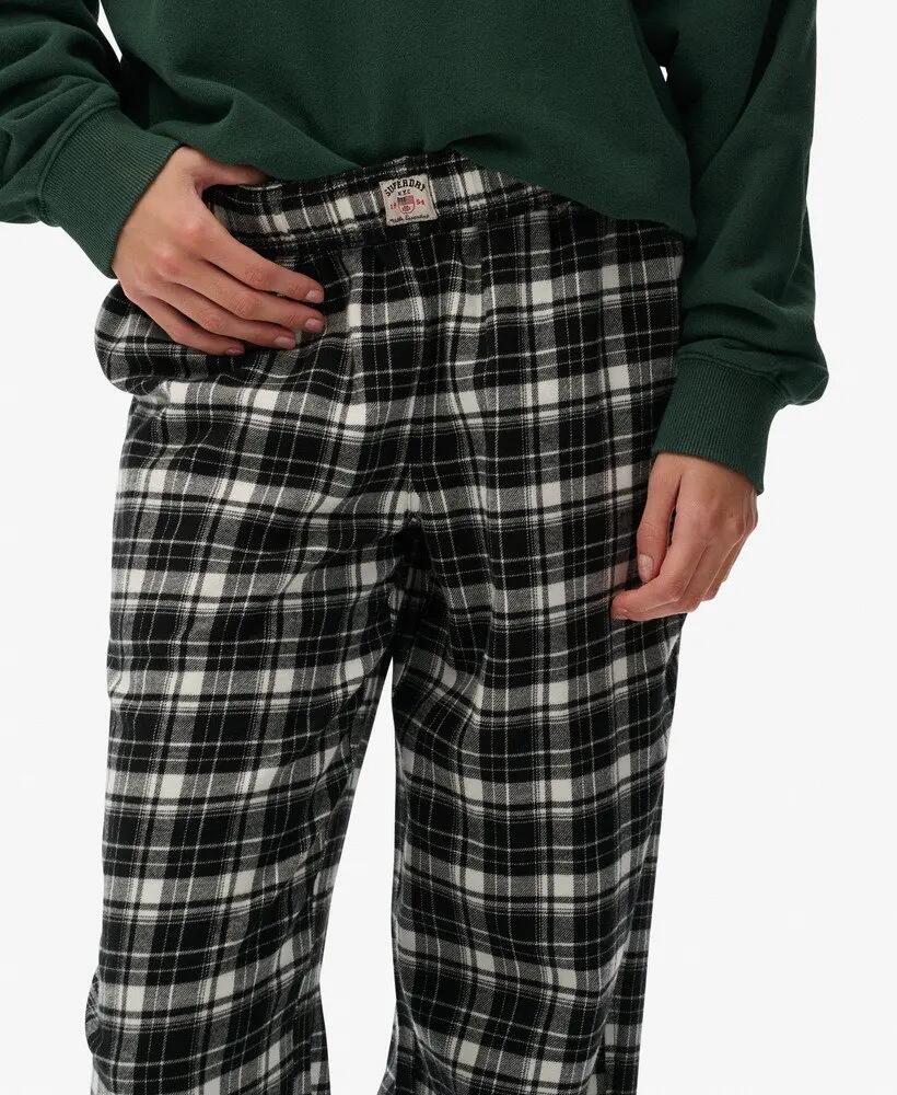 superdry Pantaloni Cotton Check in cotone biologico con vita elasticizzata – 2/6