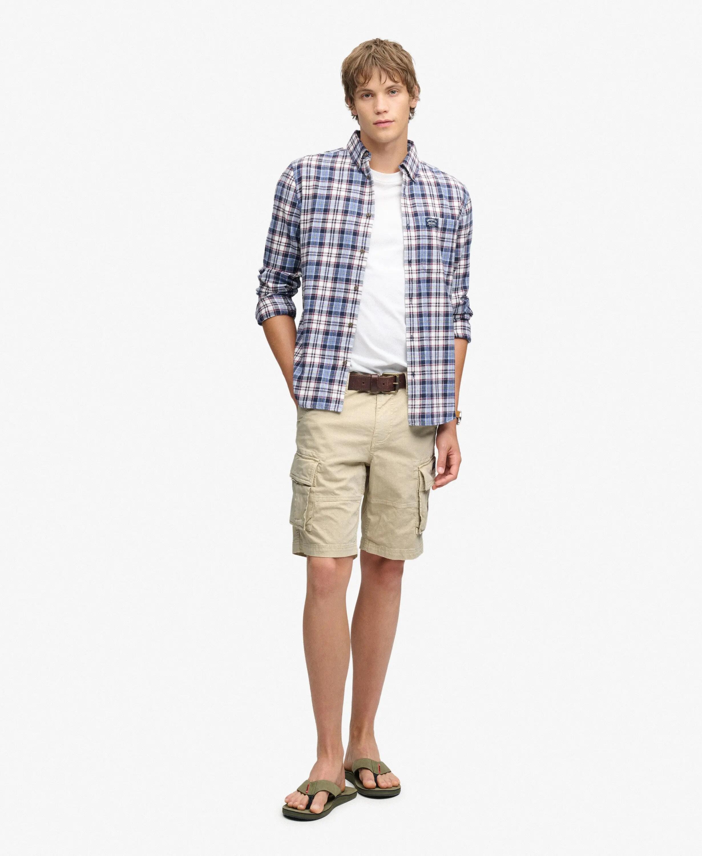 superdry Core Cargo Shorts – corte relaxed, tecido twill – SAND 4/5