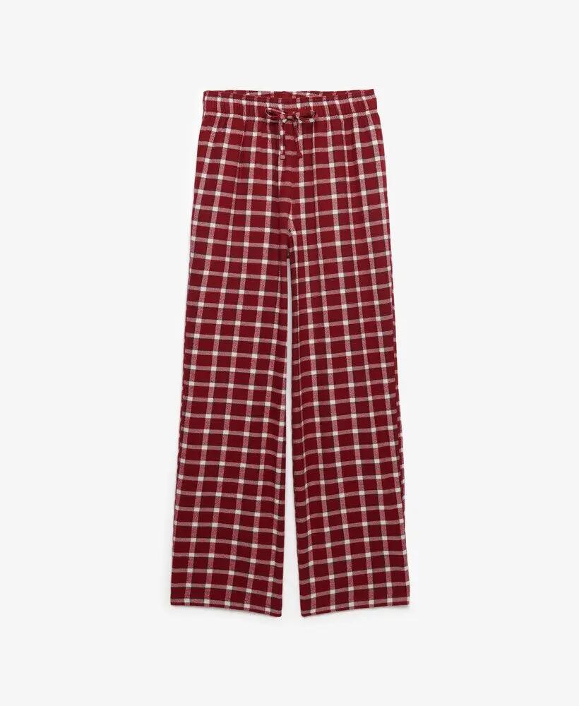 superdry Cotton Check Elastik-Hose Weite Passform 6/6