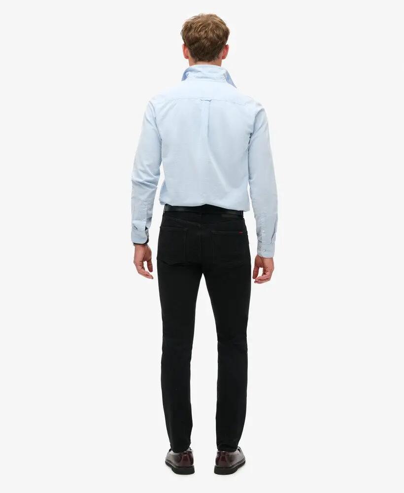 superdry Vintage Slim Jeans z bawełny organicznej Venom Washed Black 3/6