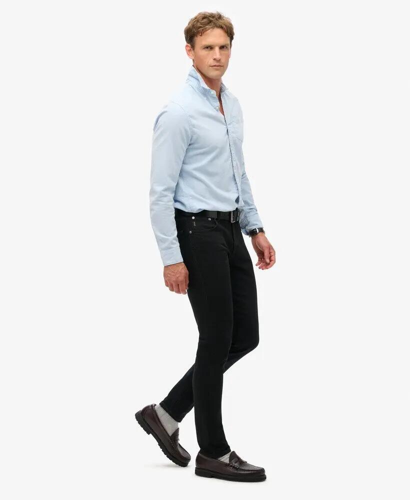 superdry Vintage Slim Jeans z bawełny organicznej Venom Washed Black 2/6