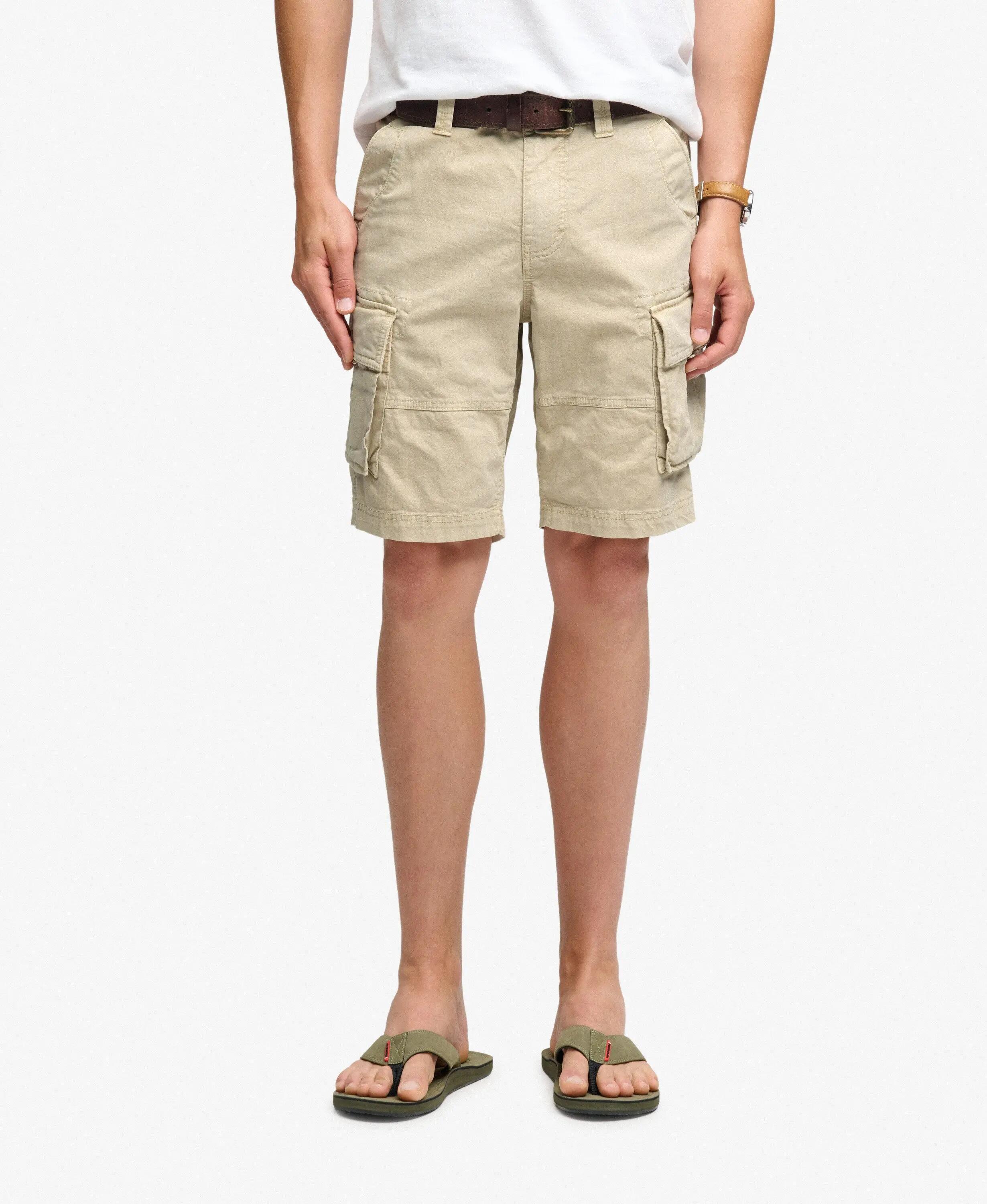superdry Core Cargo Shorts – corte relaxed, tecido twill – SAND 2/5
