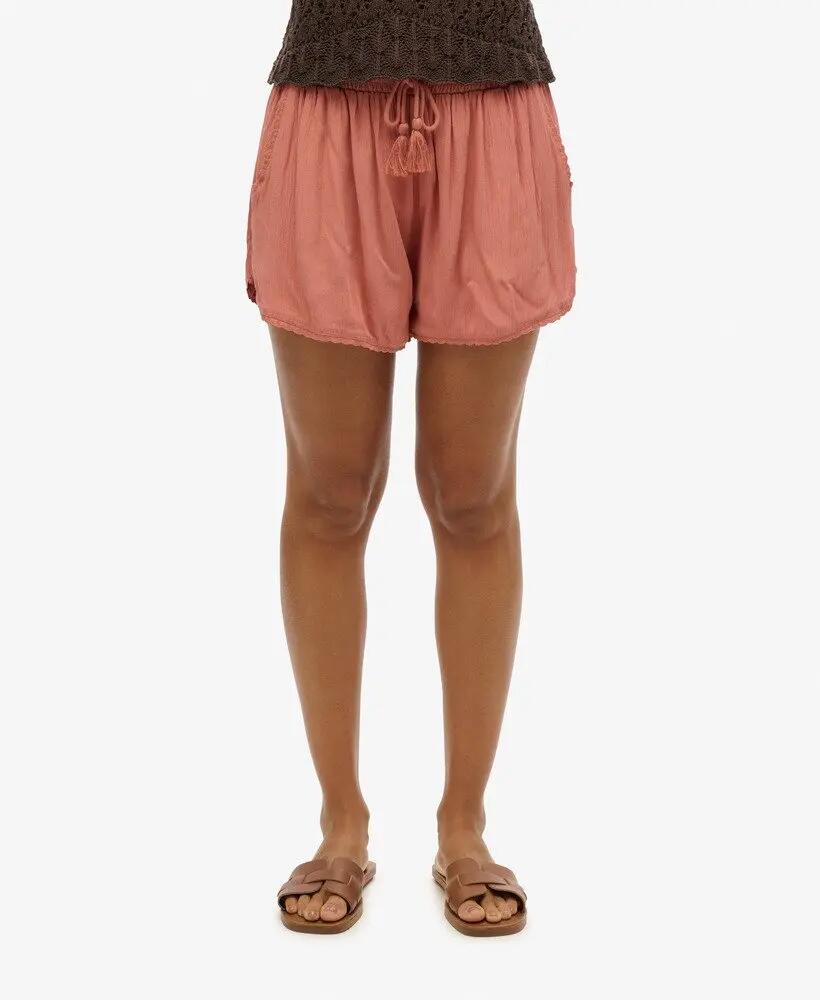 superdry Beach Shorts aus Viskose mit SpitzenDetails 2/7