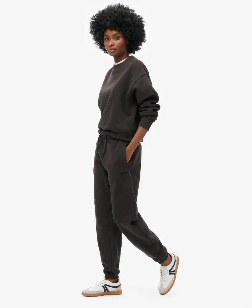 superdry Joggers Essential Logo con polsini — BISON BLACK 4/7