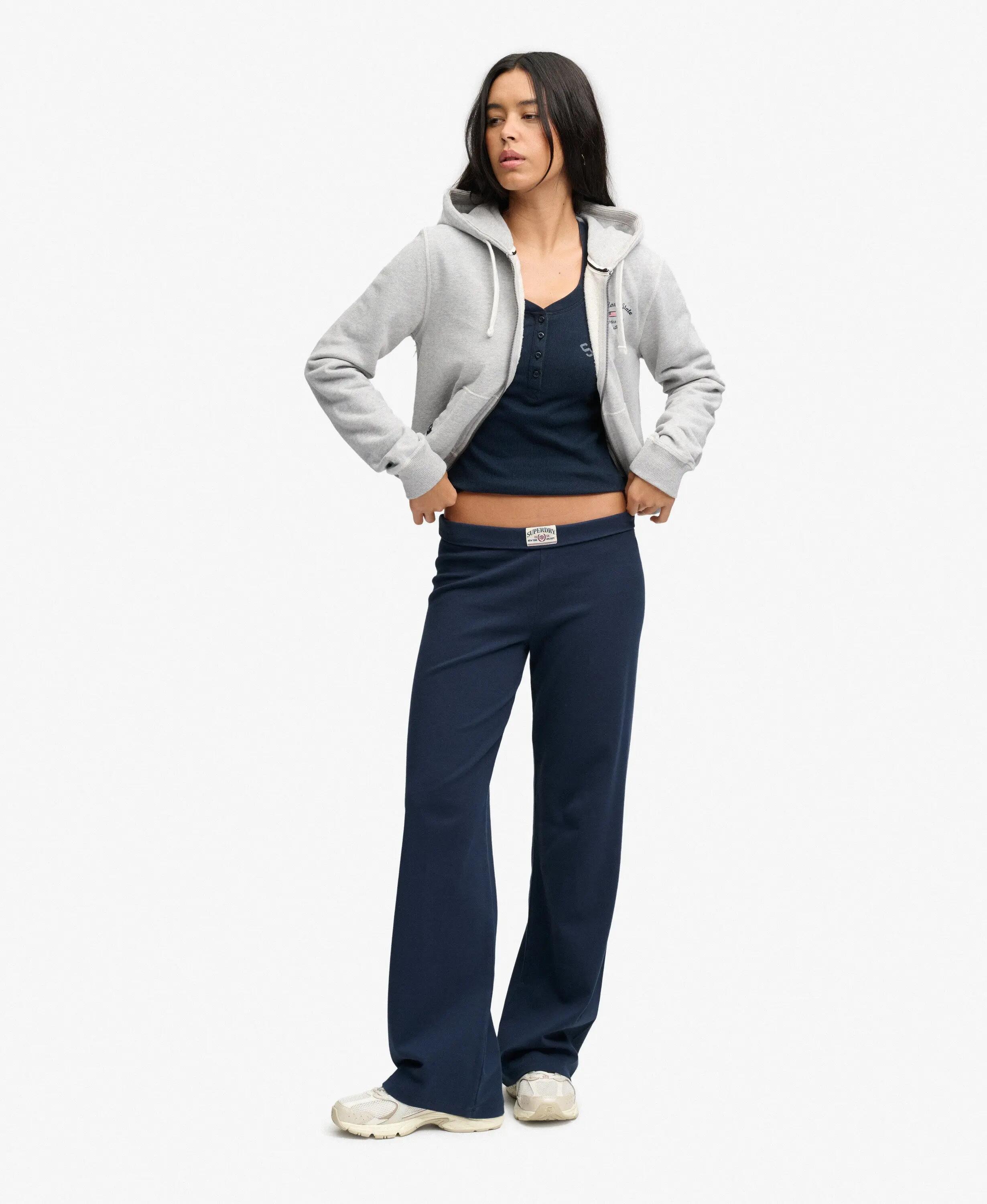 superdry Calças Jogger Mulher Fold Over Slim Fit 2/6