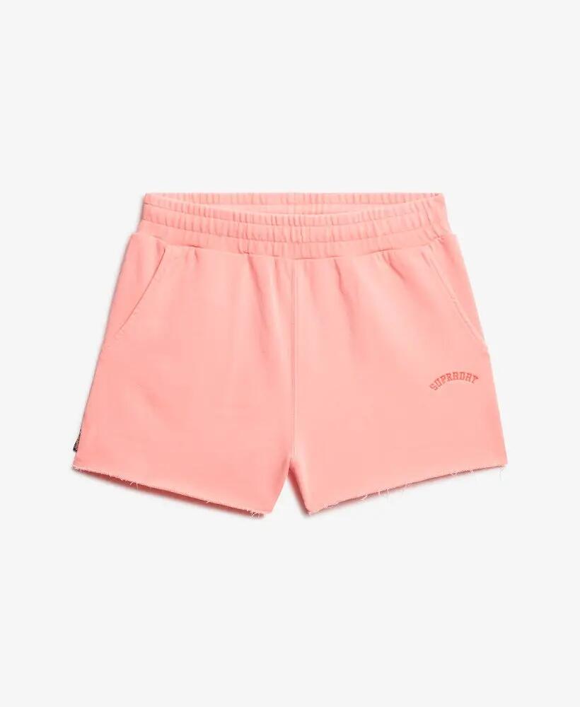 superdry Short Essential Logo Garment Dye en coton bio – Coupe loose – Fiery 7/7