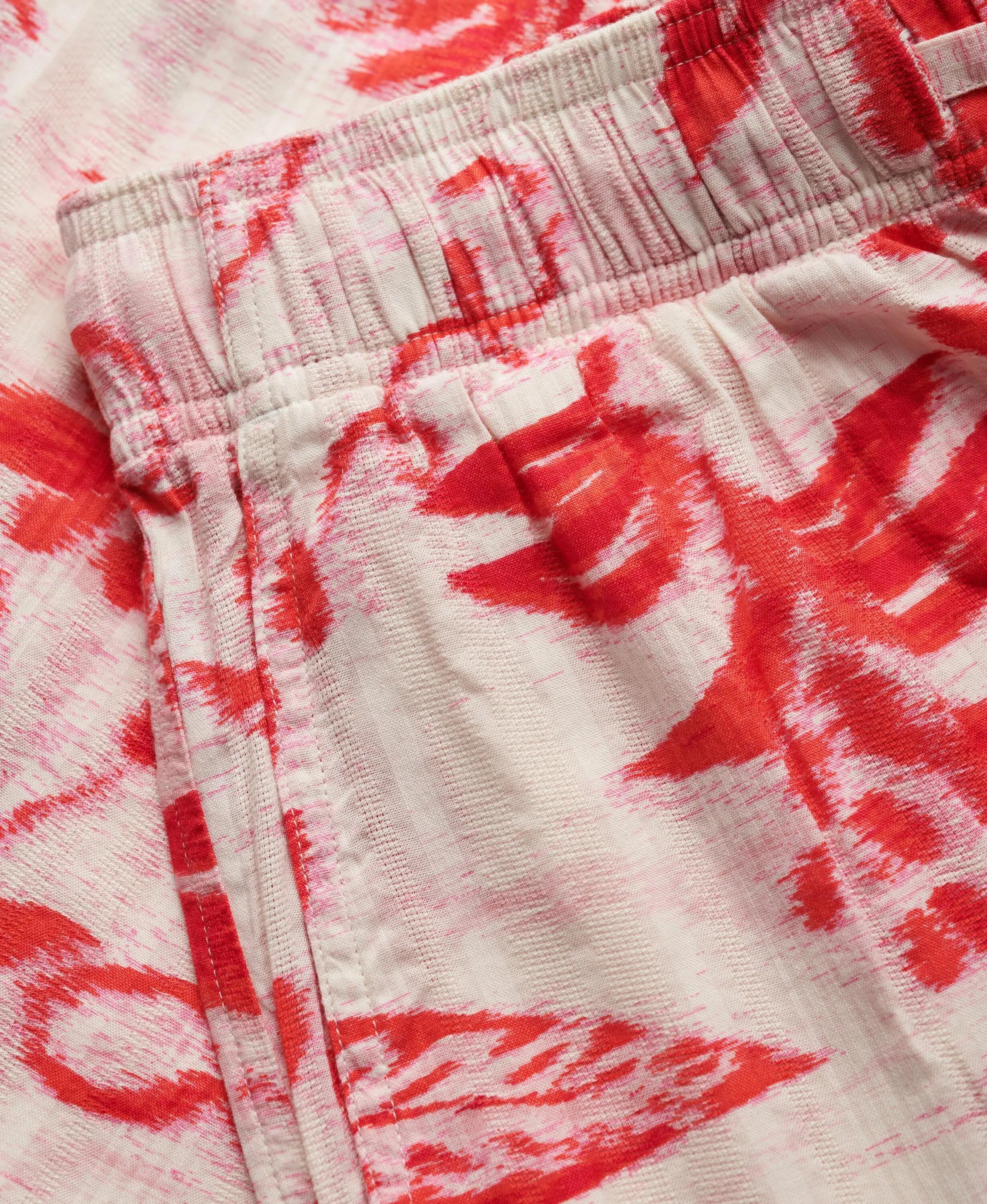 superdry Cotton Printed Beach Shorts Ikat Floral Red 7/7
