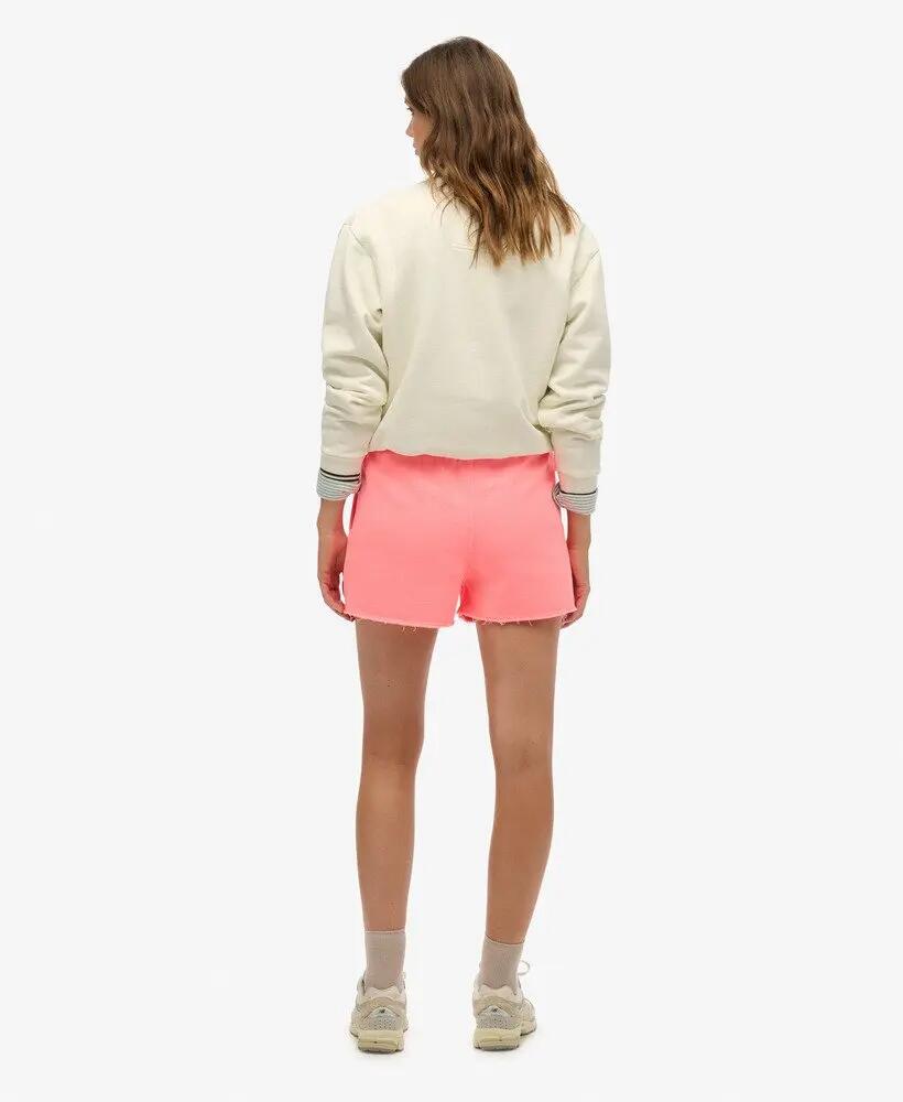 superdry Short Essential Logo Garment Dye en coton bio – Coupe loose – Fiery 5/7