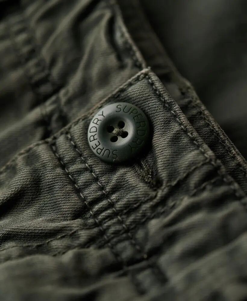 superdry Core Cargo Shorts em twill confortável – Surplus Goods Olive Green 7/7