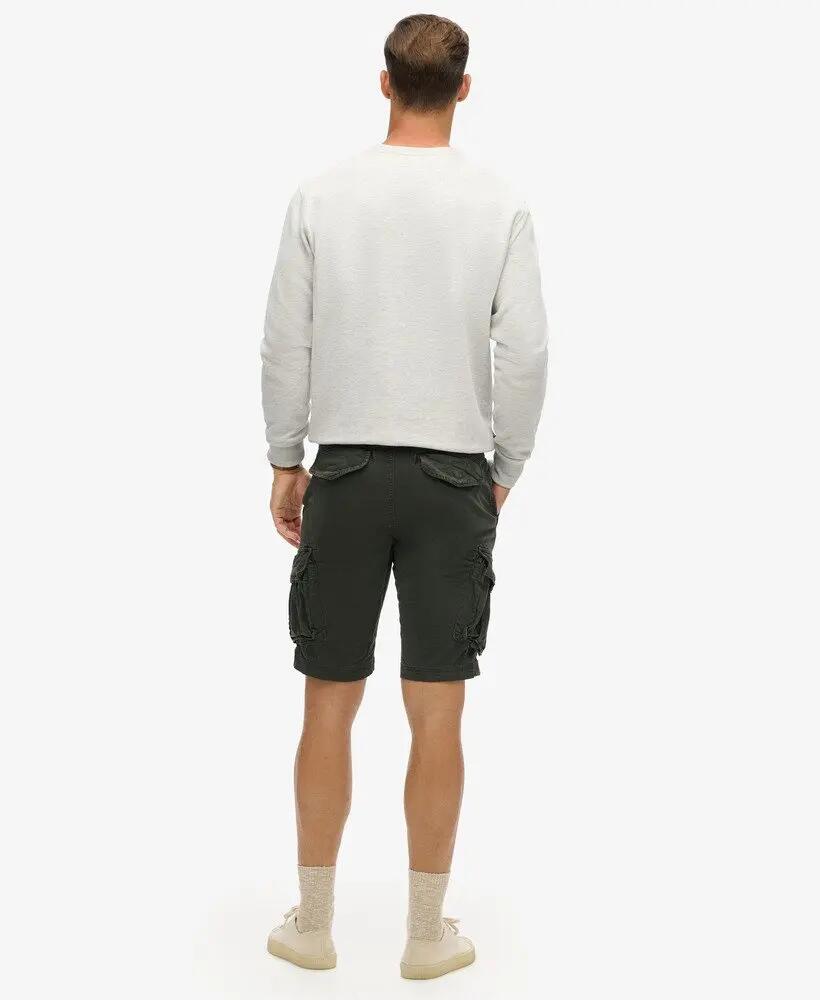 superdry Core Cargo Shorts em twill confortável – Surplus Goods Olive Green 5/7