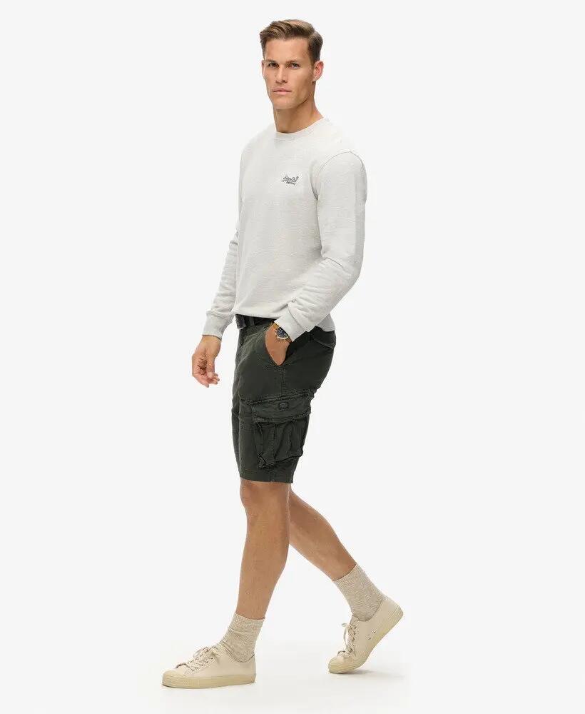 superdry Core Cargo Shorts em twill confortável – Surplus Goods Olive Green 4/7