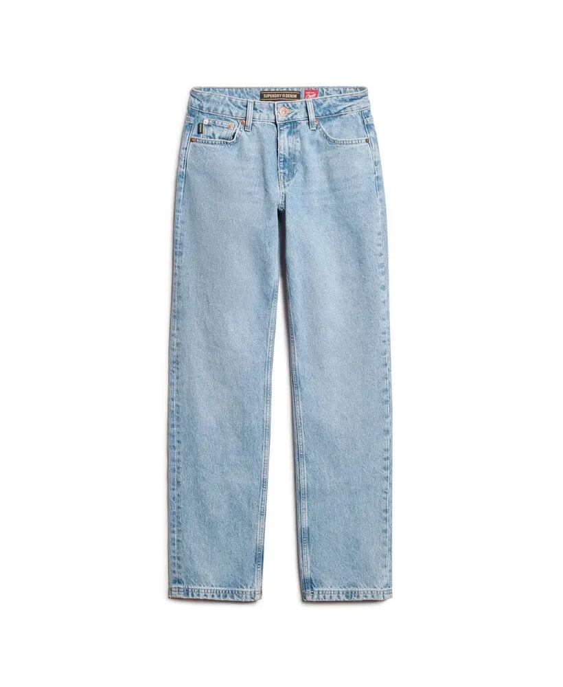 superdry Jeansy z podwyższonym stanem prosta nogawka 6/7