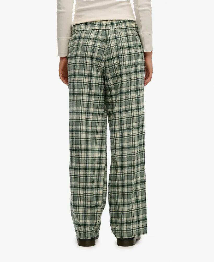 superdry Pantalon Cotton Check à taille élastique – Coupe large 5/7