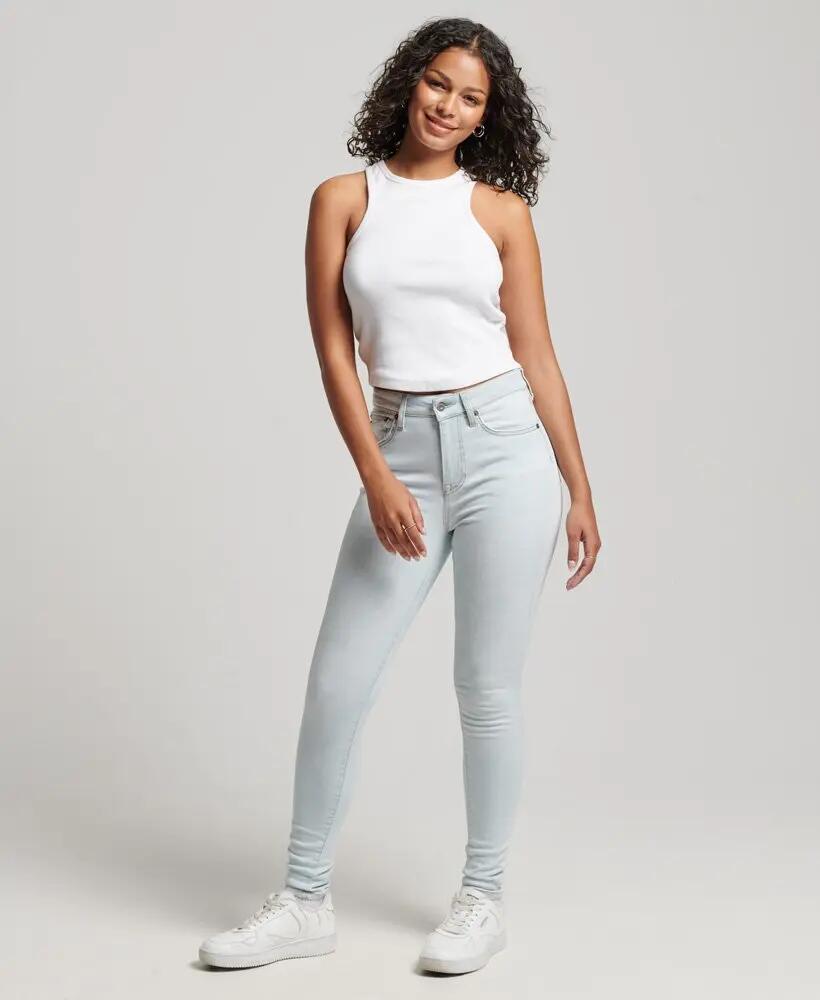 superdry High Rise Skinny Jeans aus Bio-Baumwolle – Icy Blue 5/5