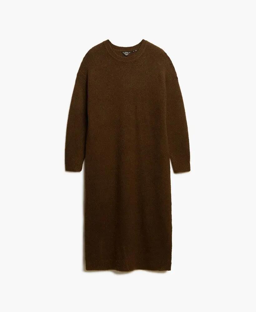 superdry Robe pull midi Slouch en Dark Brown Twist 6/6