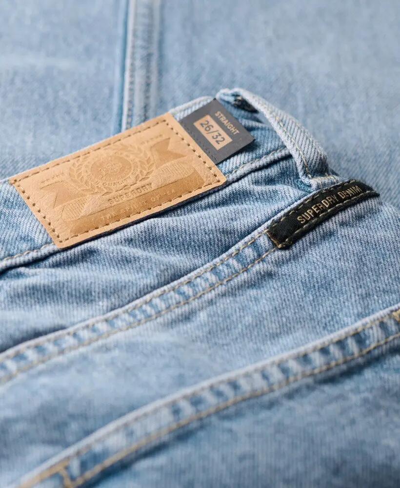 superdry Jeansy z podwyższonym stanem prosta nogawka 5/7