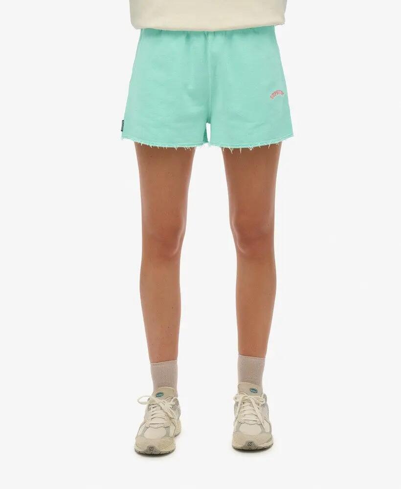 superdry Pantaloncini Essential Logo Garment Dye in cotone bio – Spearmint 2/7