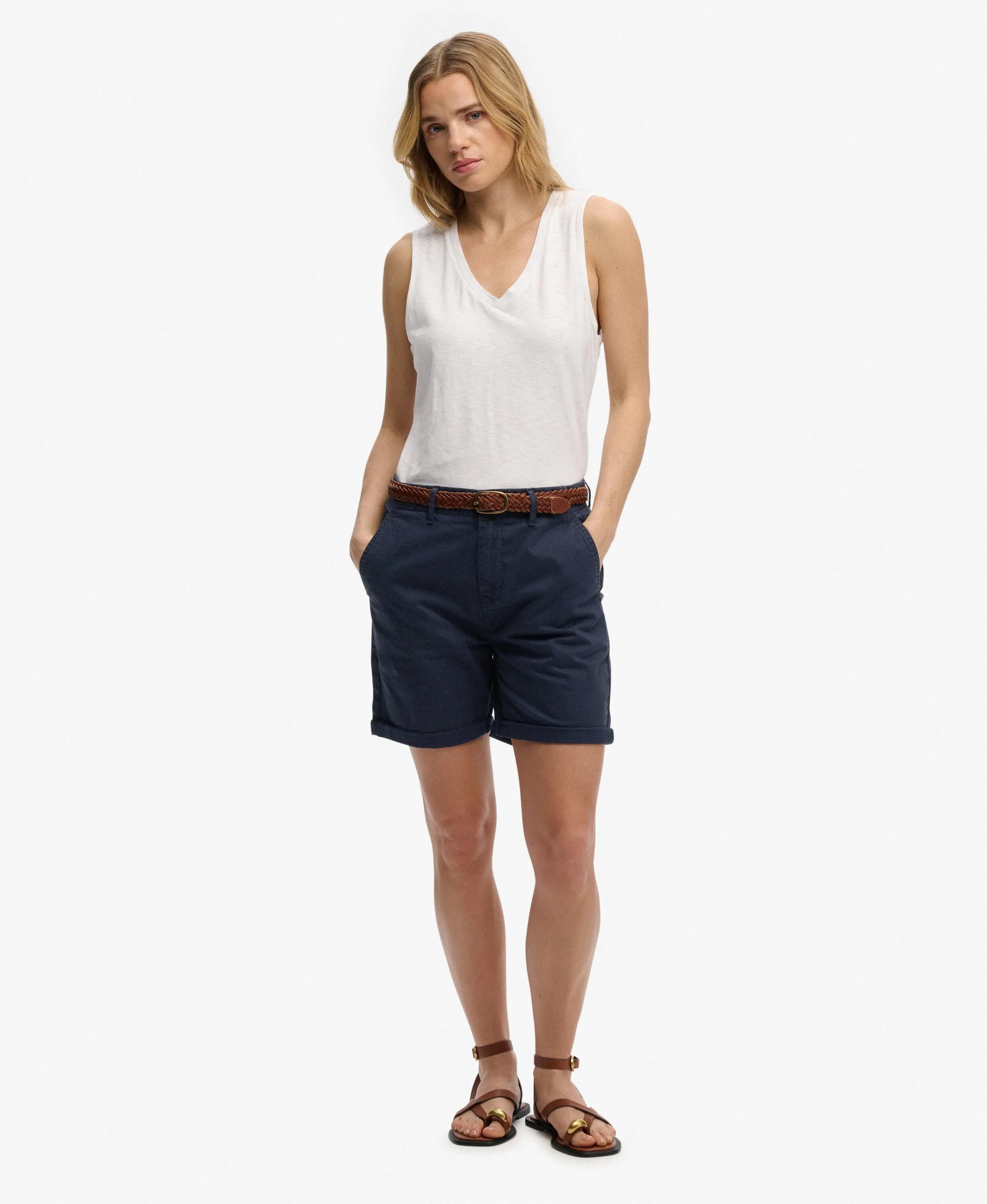 superdry Chino Shorts van katoenstretch – relaxed fit 2/7