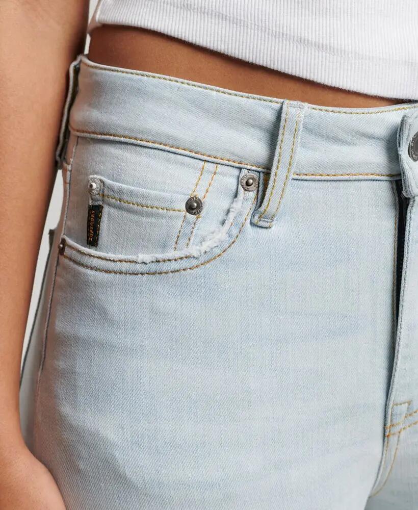 superdry High Rise Skinny Jeans aus Bio-Baumwolle – Icy Blue 3/5