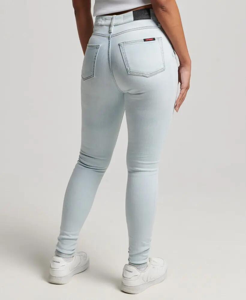 superdry High Rise Skinny Jeans aus Bio-Baumwolle – Icy Blue 2/5