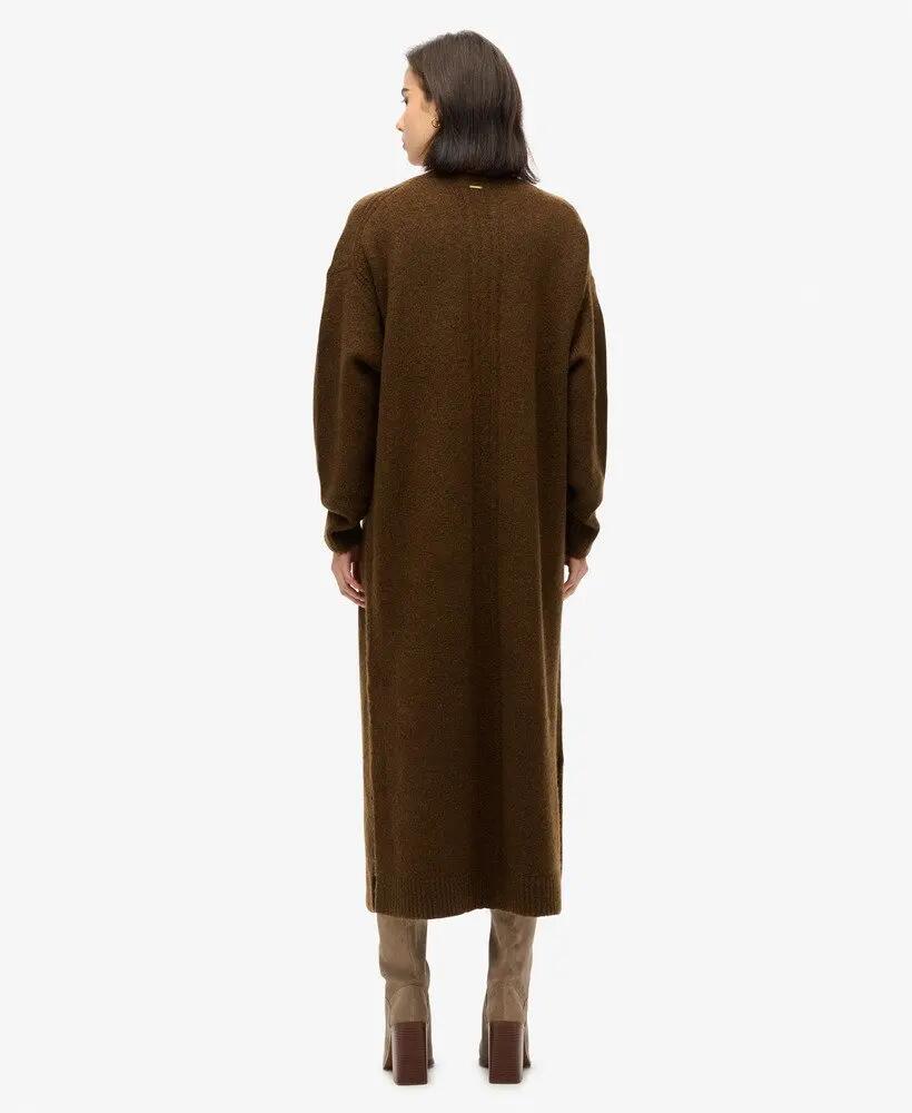 superdry Robe pull midi Slouch en Dark Brown Twist 3/6