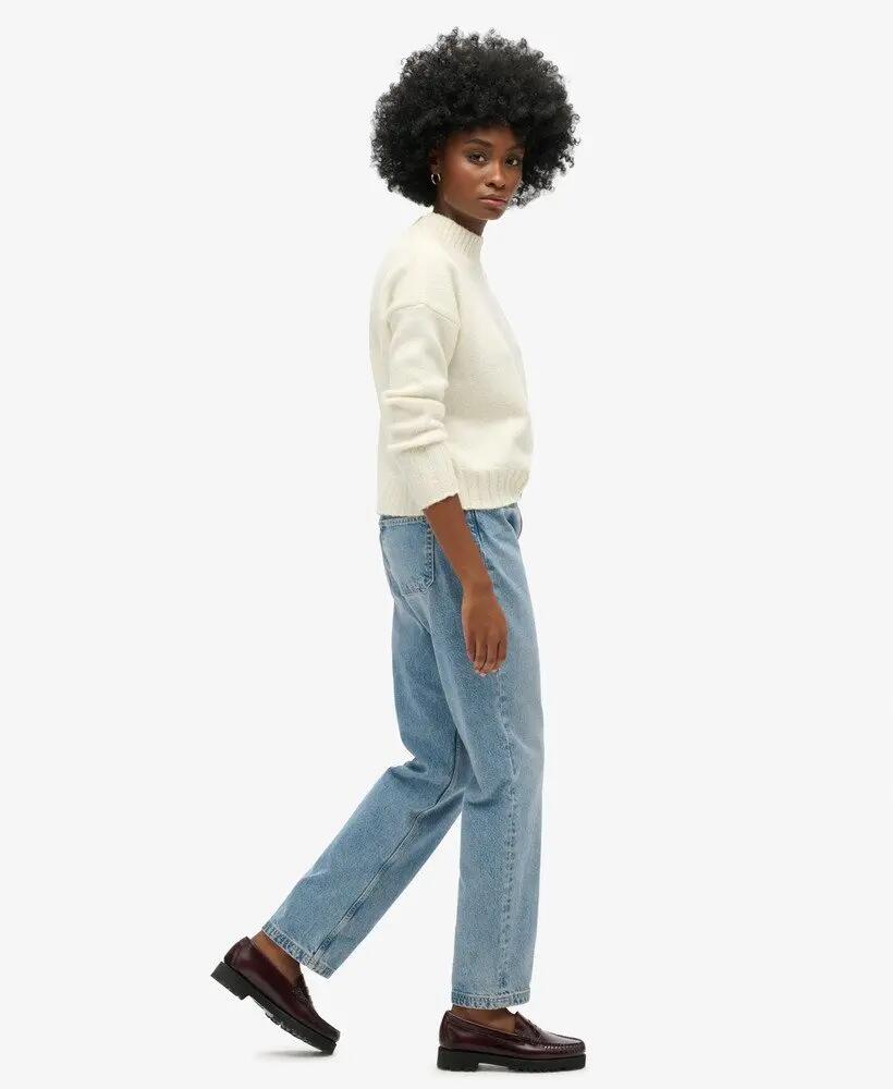 superdry Jeansy z podwyższonym stanem prosta nogawka 2/7