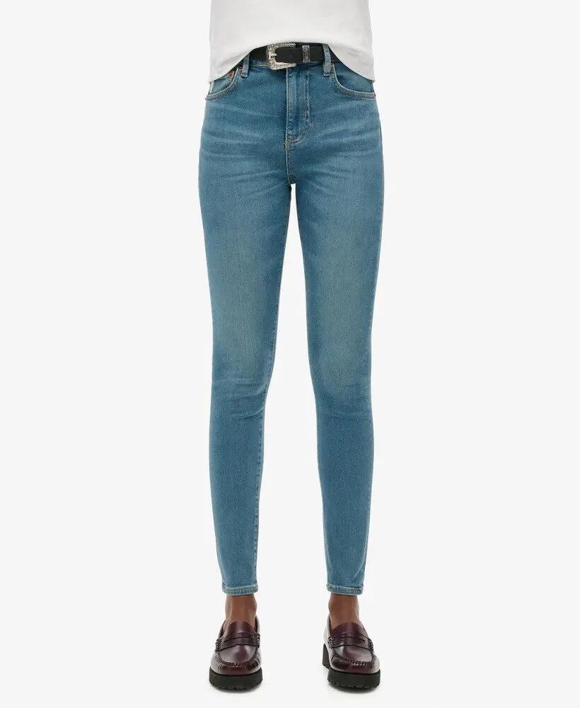 Női magas derekú skinny farmer 3/6