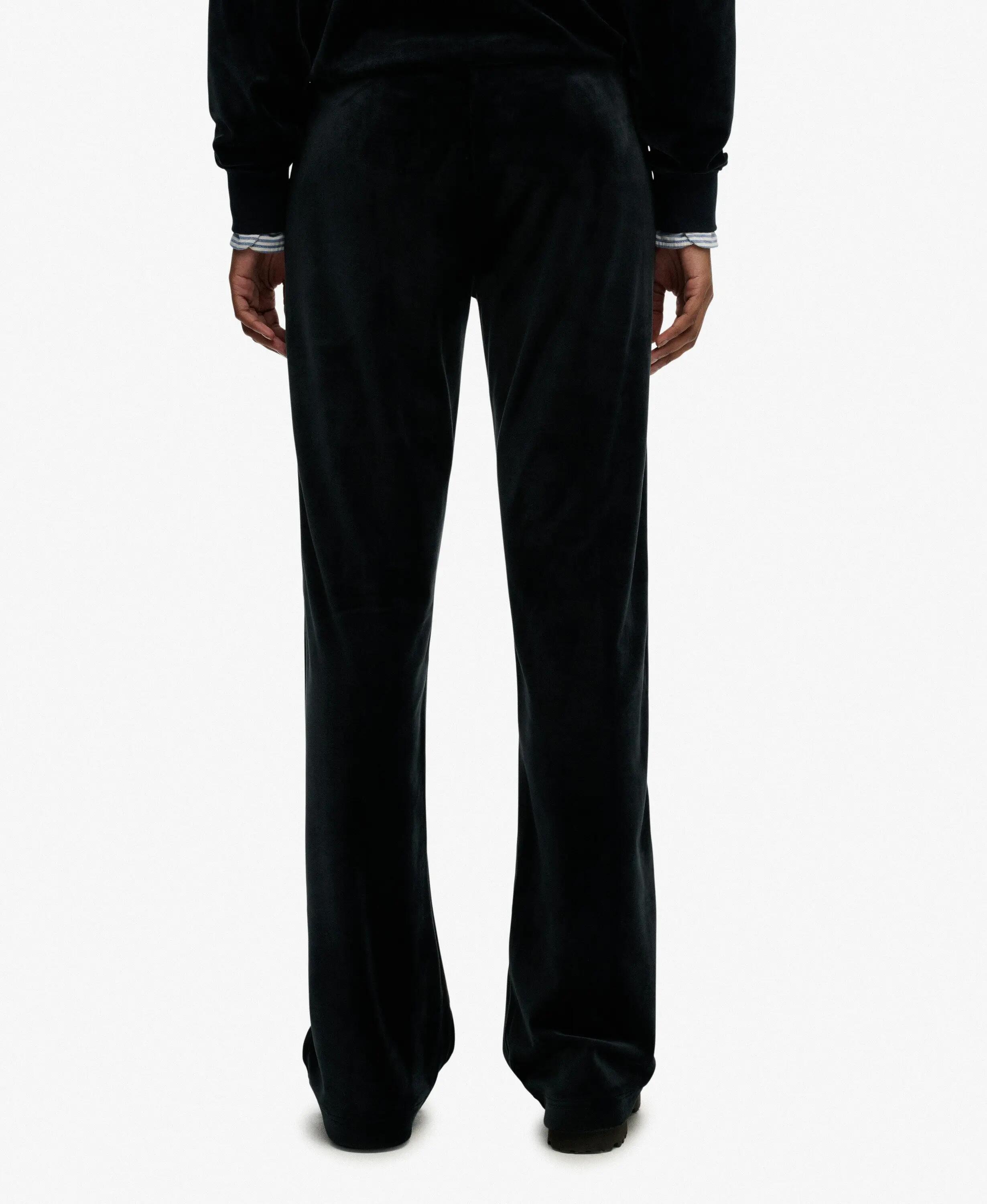 superdry Country Club Velour Joggers – Corte direito, acabamento em veludo 4/6