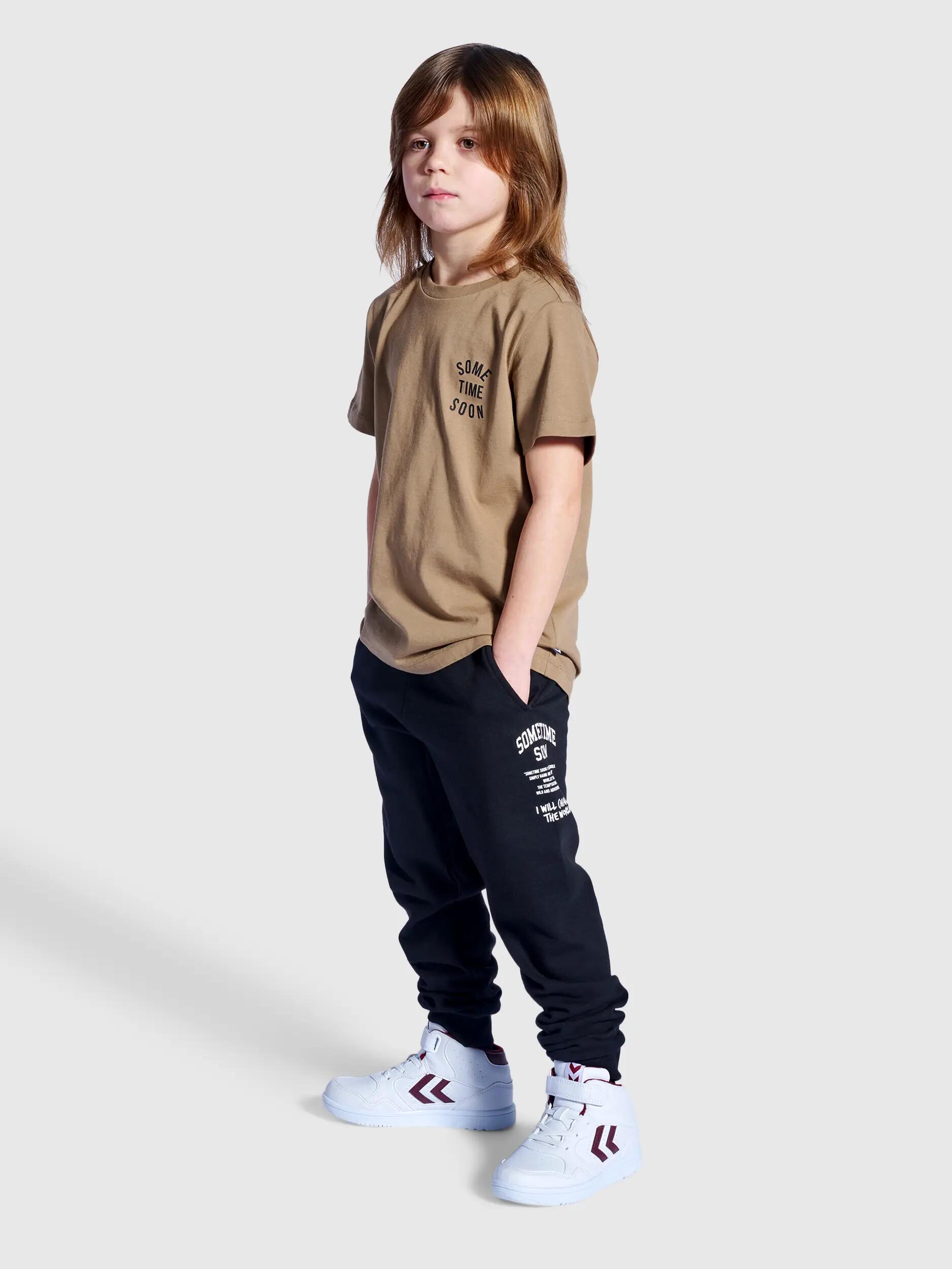 hummel stmDIMAS PANTS — pantaloni jogger ampi in cotone biologico 4/5