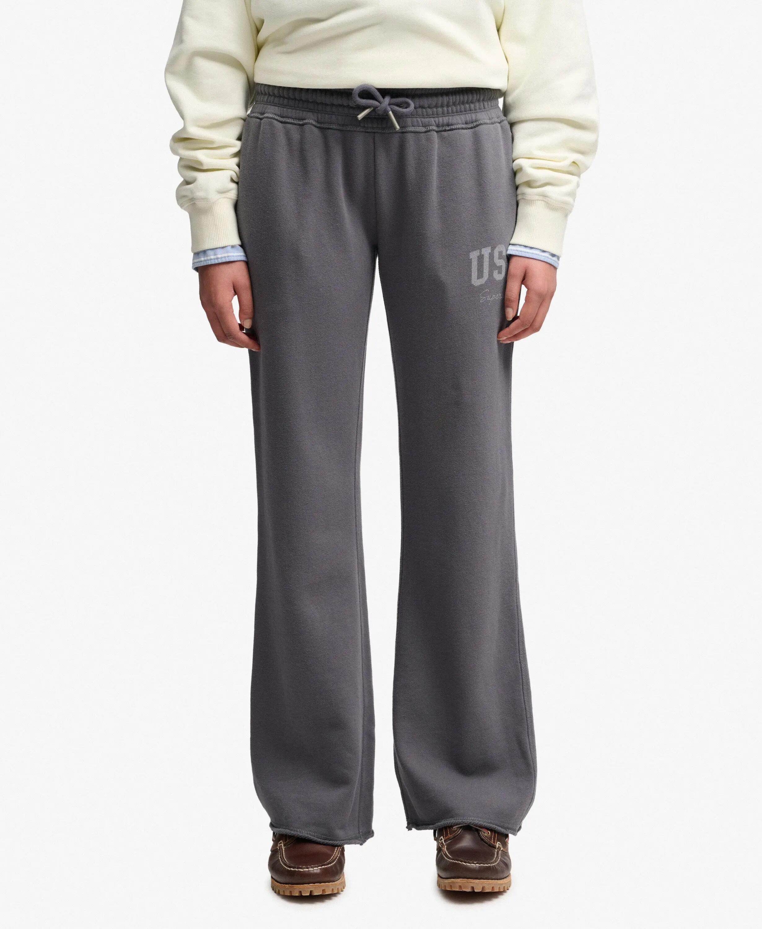 superdry Jogger Flare con Stampa Atletica — Slim Fit – CHARCOAL 4/7