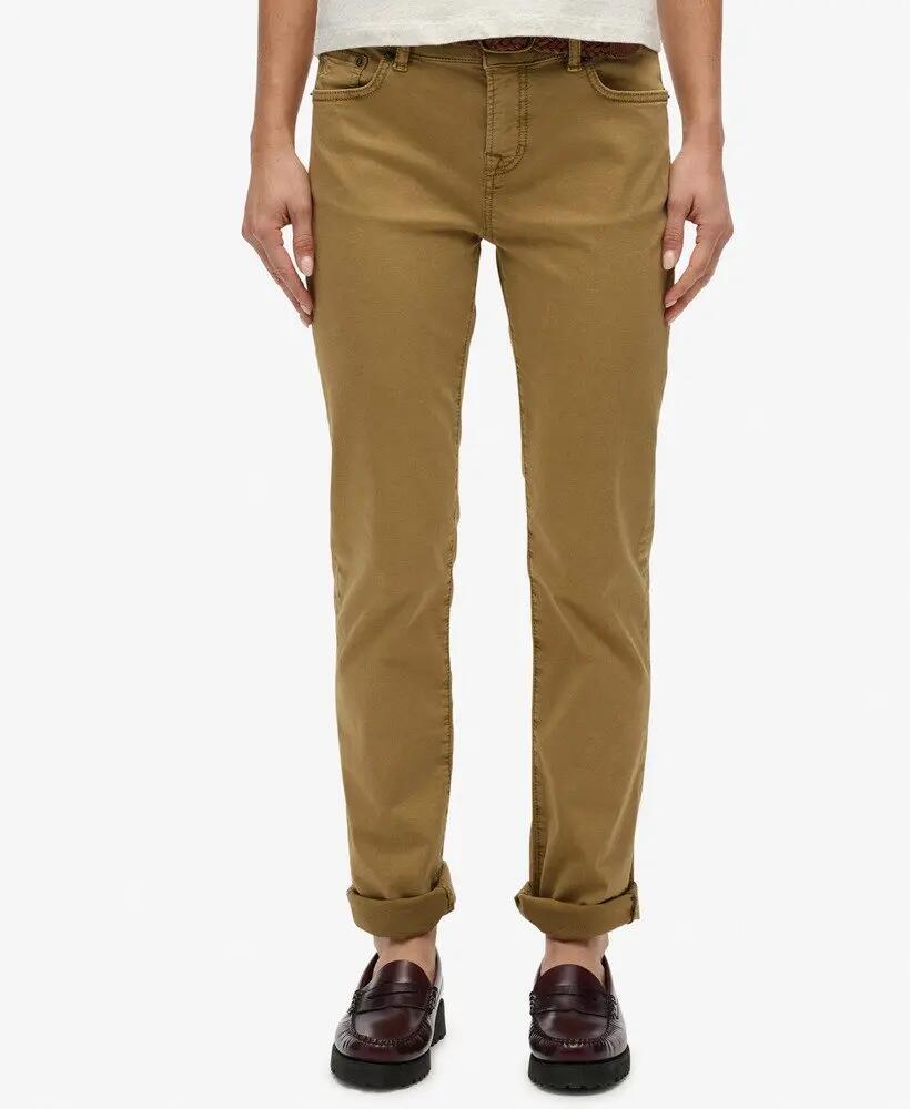 Szatén slim nadrág, közép derék, női Superdry 4/7