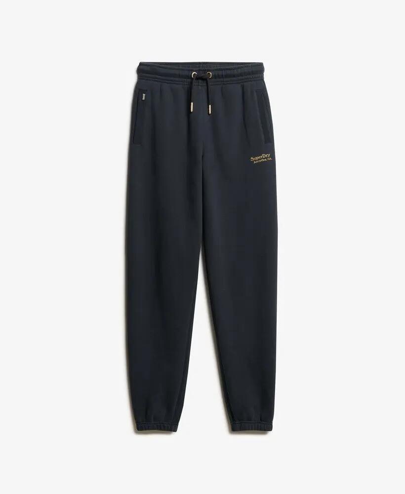 superdry Damskie spodnie dresowe Essential Logo ze ściągaczami Richest Navy 7/7