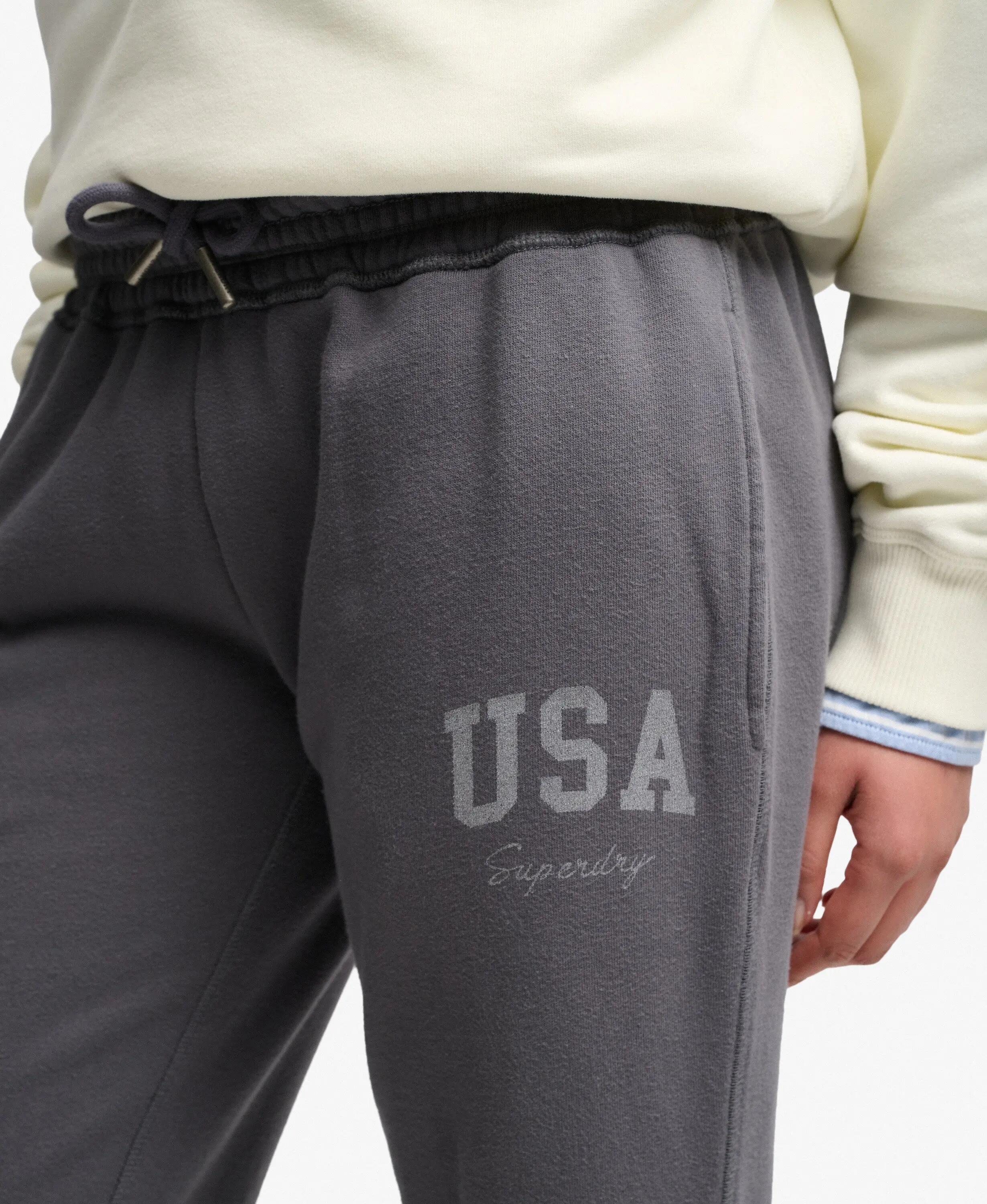 superdry Jogger Flare con Stampa Atletica — Slim Fit – CHARCOAL 2/7
