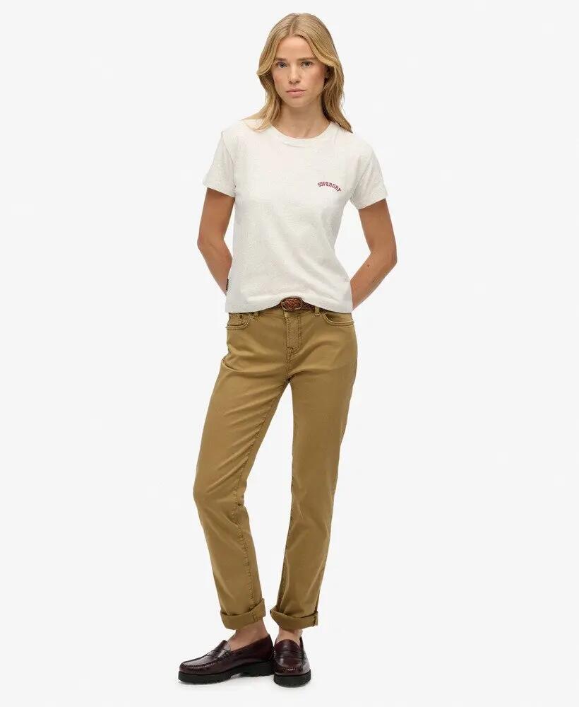 Szatén slim nadrág, közép derék, női Superdry 2/7