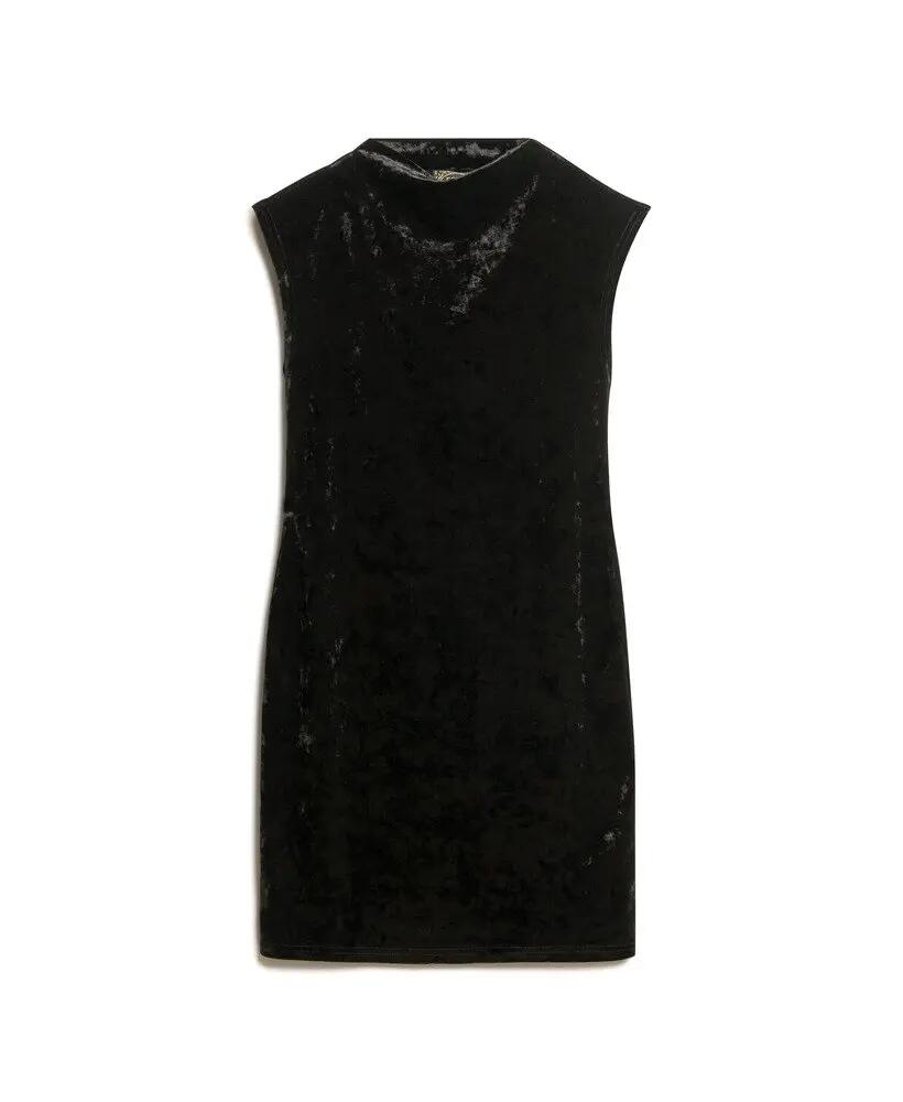 superdry Velvet Bodycon Dress vestido justo em veludo 7/7